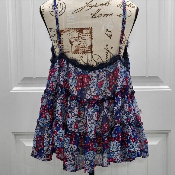 🌿Free People, Merries Garden, sheer tank. NWOT-Size Med - Picture 7 of 9